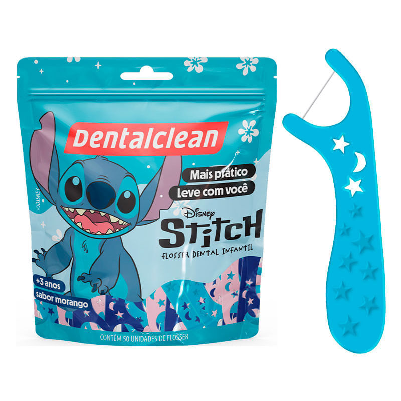 Fio Dental Infantil Dentalclean Stitch +3 Anos - Compre Na Drogal