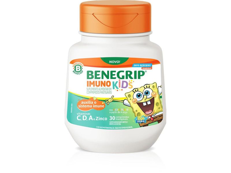 suplemento-alimentar-benegrip-imuno-kids-sabor-uva-morango--laranja-com-mel-30-comprimidos-mastigaveis-farmacia-online-drogal