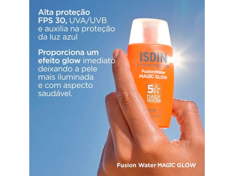 protetor-solar-facial-isdin-fotoprotector-fusion-water-magic-glow-oil-control-fps30-50ml-farmacia-online-drogal