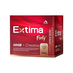 Suplemento Alimentar Extima Forty HMB + Creatina Sabor Maçã Verde 30 Sachês