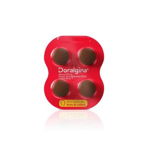 Analgésico Doralgina 4 Comprimidos Revestidos