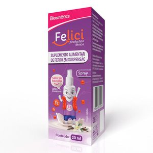 Suplemento Alimentar Felici Solução Spray Sabor Baunilha 20ml