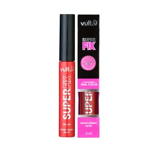 Batom Líquido Vult Matte Super Fix Vermelho Profundo 5ml