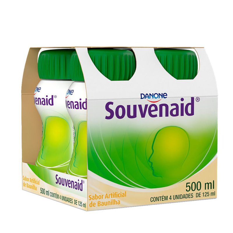Suplemento Alimentar Danone Souvenaid 4 Unidades Baunilha 125ml Cada