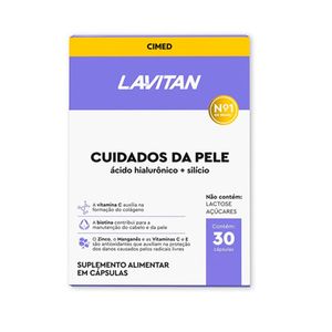 Suplemento Alimentar Cuidados da Pele Lavitan Super Fórmula 30 Cápsulas