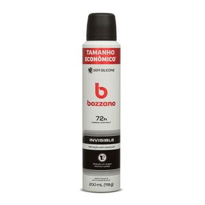 Desodorante Antitranspirante Aerosol Bozzano Invisible 72h Masculino 200ml
