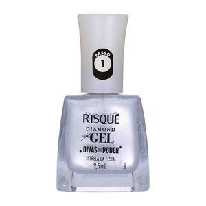 Esmalte Risqué Diamond Gel Divas no Poder Estrela da Festa 9,5ml