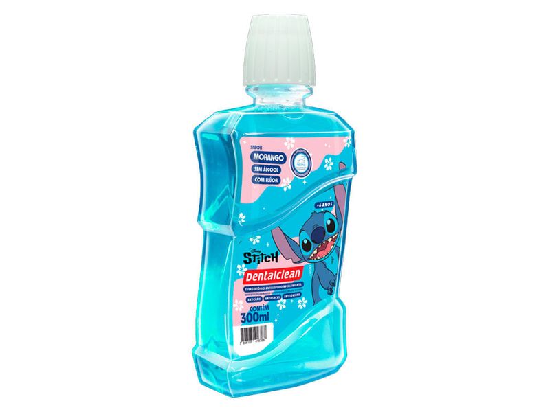 enxaguante-bucal-infantil-dentalclean-stitch-sabor-morango-300ml-farmacia-online-drogal