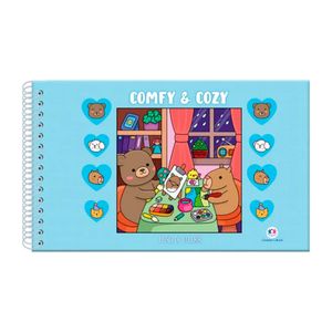 Livro de Colorir Comfy & Clozy Blue 1 Unidade