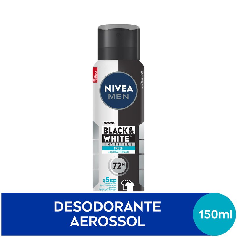 Desodorante Antit Aerosol Nivea Men Invisible - Compre na Drogal