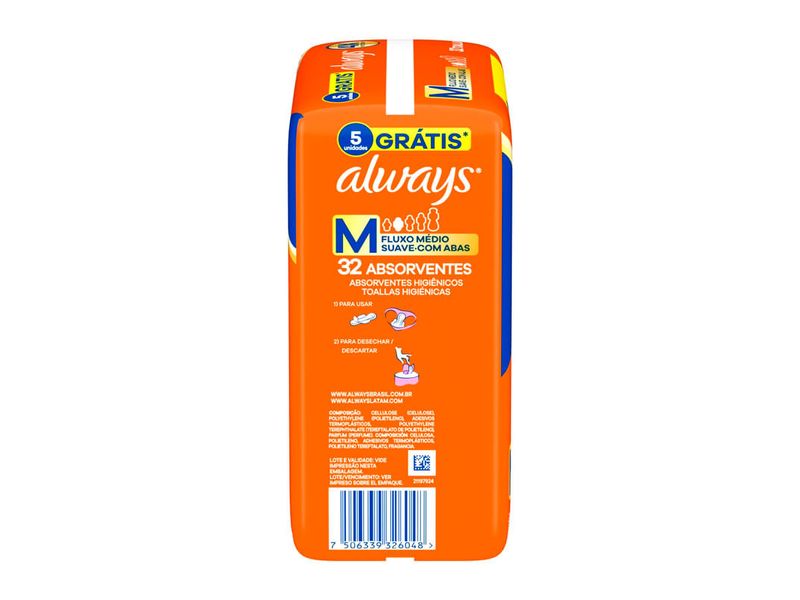 absorvente-always-suave-com-abas-tamanho-m-32-unidades-farmacia-online-drogal