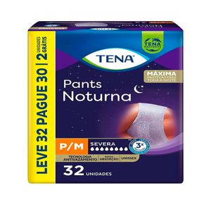 Roupa Íntima Tena Pants Noturna P/M Leve 32 Pague 30