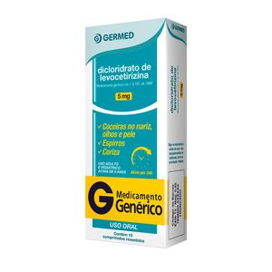 Dicloridrato de Levocetirizina 5mg Germed 10 Comprimidos Revestidos