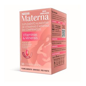 Suplemento Alimentar Materna Vitaminas & Minerais 30 Comprimidos