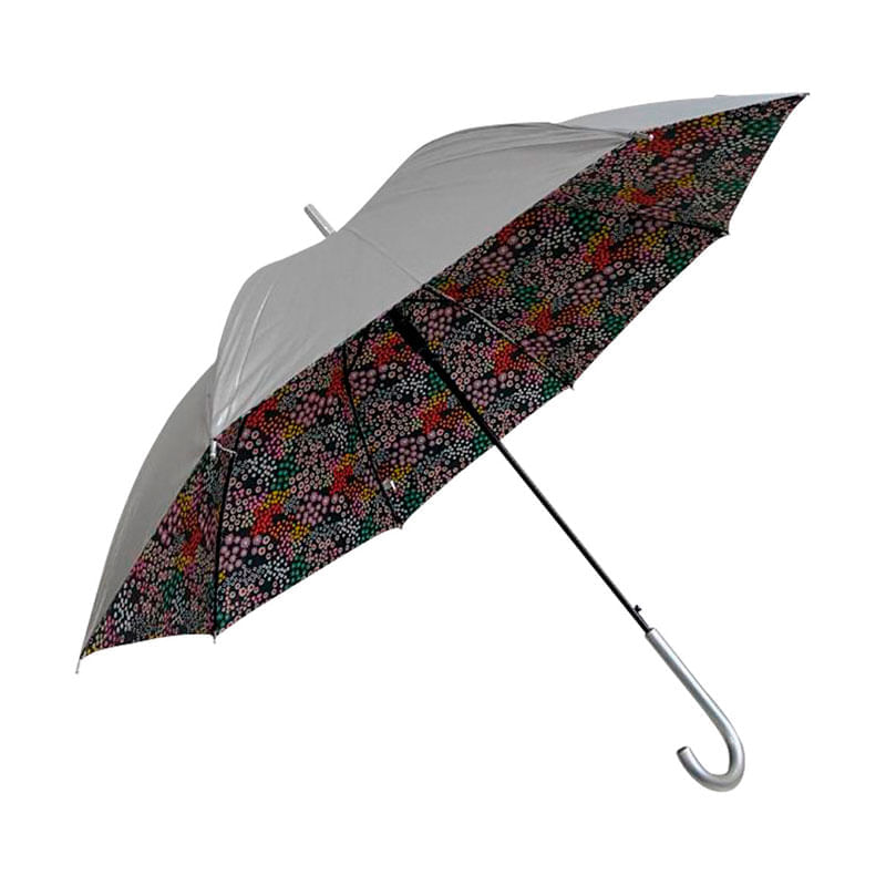 Guarda Chuva Enovamix Automático Longo Prata