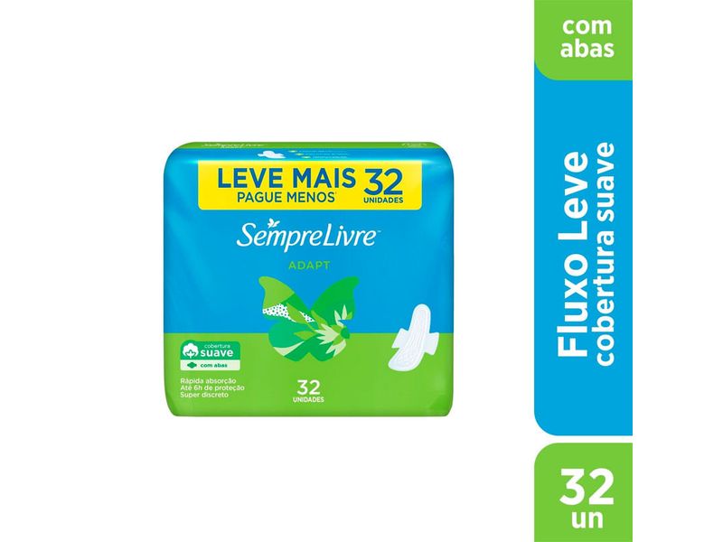 absorvente-sempre-livre-adapt-cobertura-suave-com-abas-32-unidades-farmacia-online-drogal