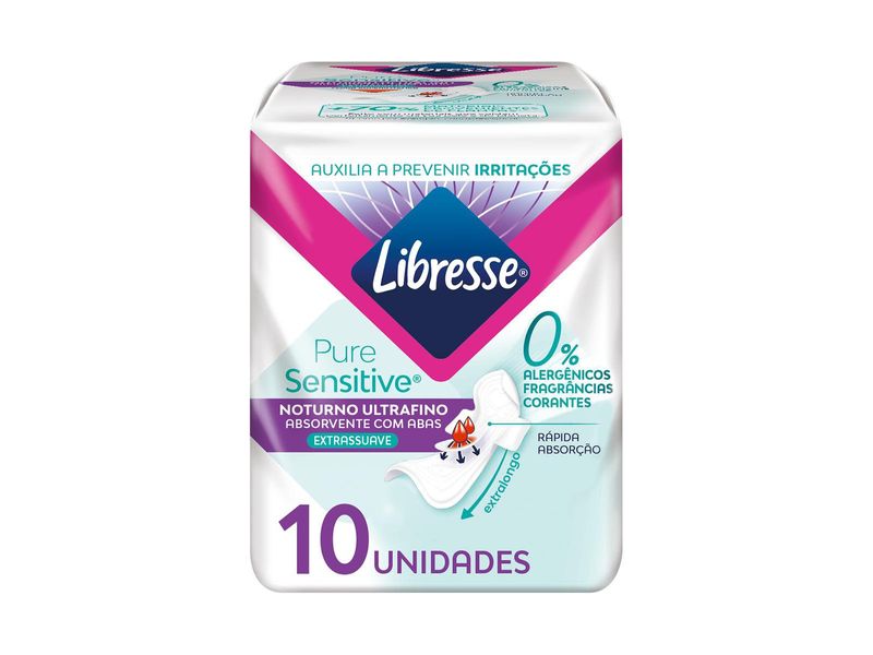 absorvente-libresse-pure-sensitive-noturno-ultrafino-extrassuave-com-abas-10-unidades-farmacia-online-drogal