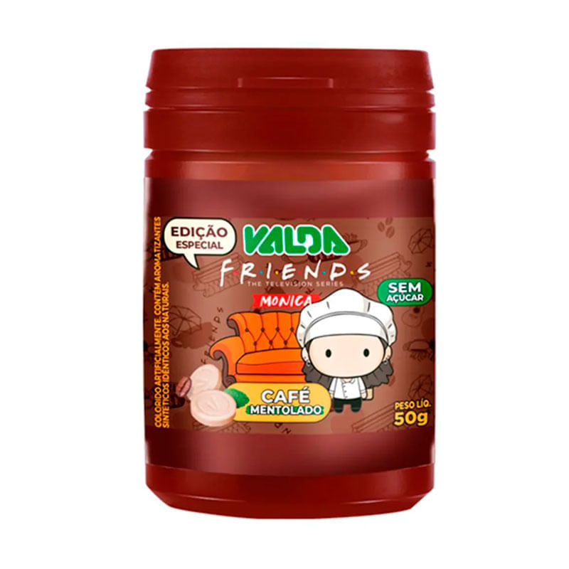 Valda Friends Sem Açúcar Sabor Café Mentolado 50g