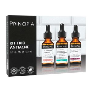 Kit Principia Trio Antiacne Sérum Facial NC-10 30ml + Sérum Facial Mix-01 30ml + Sérum Facial AM-10 30ml