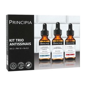 Kit Principia Trio Antissinais Sérum Facial AH-2 30ml + Sérum Facial PM-10 30ml + Sérum Facial Rn-0,3 30ml