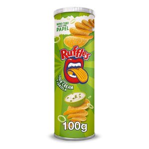 Batata Ruffles Elma Chips Sabor Sour Cream e Cebola 100g