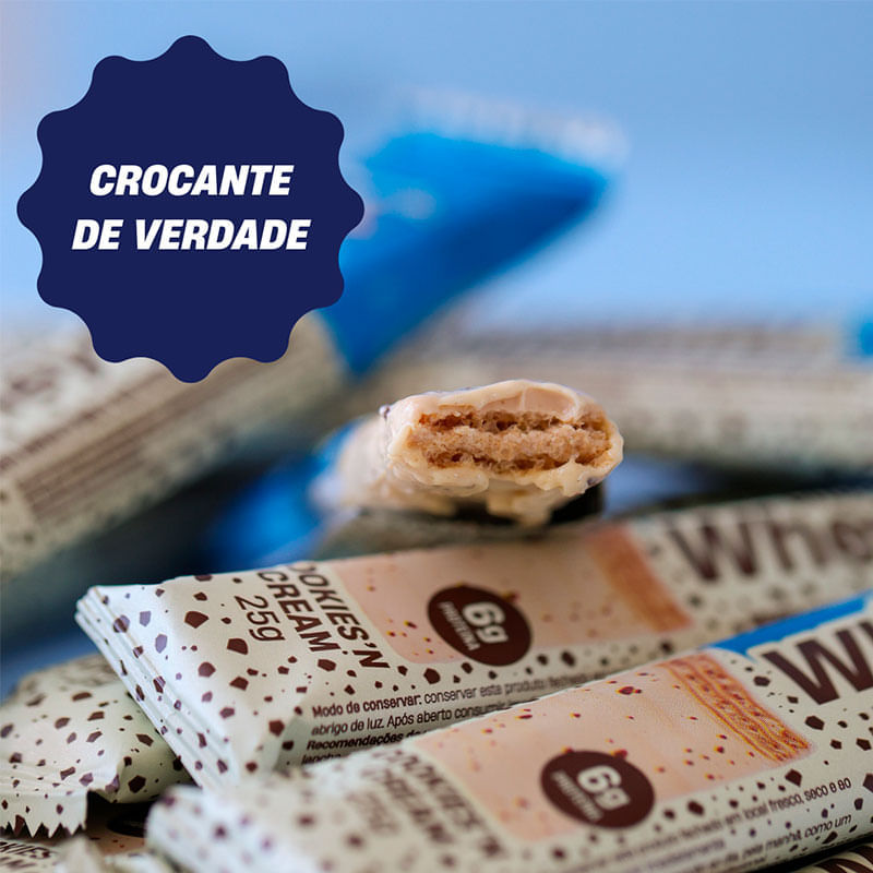 Barra de Proteína +Mu Choco Wheyfer: Cookies'n Cream 25g