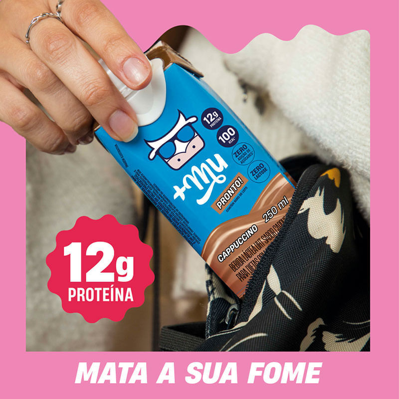 Bebida Láctea +Mu Pronto Sabor Capuccino 250ml | Farmácia Online