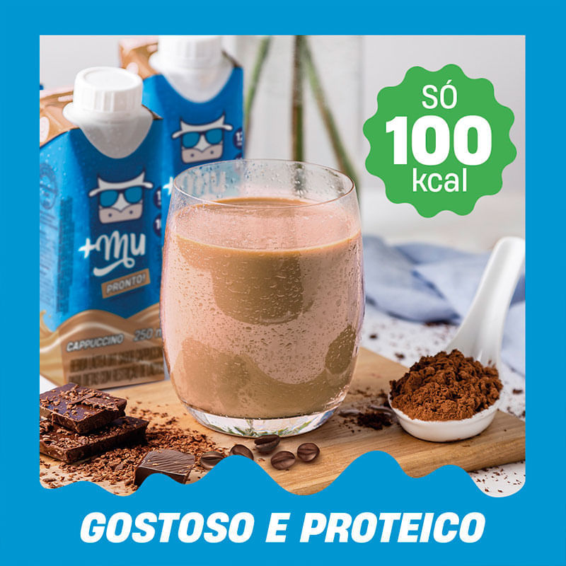 Bebida Láctea +Mu Pronto Sabor Capuccino 250ml | Farmácia Online