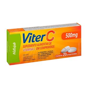 Suplemento Alimentar Viter C 500mg 20 Comprimidos