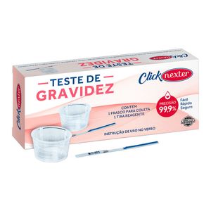Teste de Gravidez Click Nexter Tira + 1 Frasco Coletor 1 Unidade