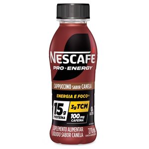 Suplemento Alimentar Nescafé Pro-Energy Sabor Capuccino Canela 270ml
