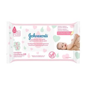 Lenços Umedecidos Johnson's Baby Extra Cuidado 48 Unidades