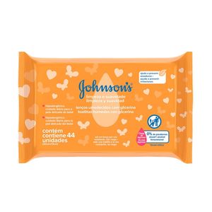 Lenços Umedecidos Johnson's Baby Limpeza e Suavidade 44 Unidades