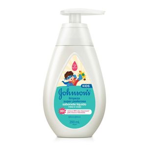 Sabonete Líquido Johnson's Kids Limpeza Super Poderosa 200ml