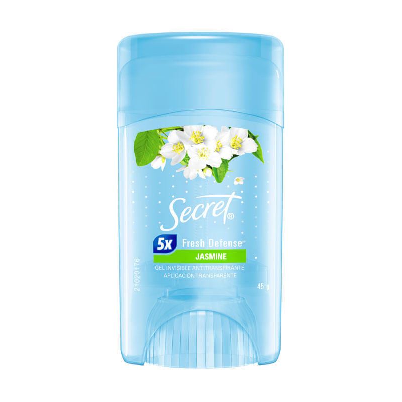Desodorante em Gel Secret Jasmine 45g: 5x Mais Proteção