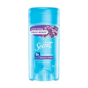 Desodorante Antitraspirante Stick em Gel Secret pH Balanced Lavender 73g