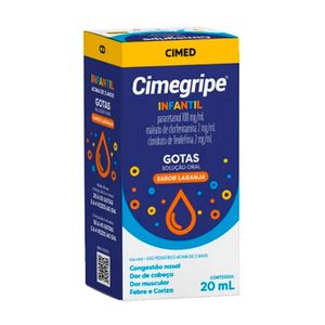 Cimegripe Gotas Sabor Laranja 20ml