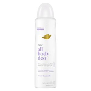 Desodorante Corporal Aerossol para Peitos, Coxas, Pés e Mais Dove All Body Deo Lavanda & Camomila 150ml