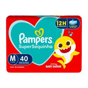 Fralda Pampers Super Sequinha M 40 Unidades