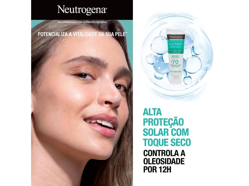 protetor-solar-facial-neutrogena-sun-fresh-derm-care-pele-clara-fps70-40g-farmacia-online-drogal