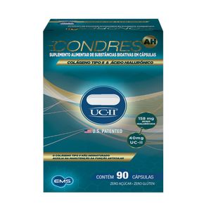 Suplemento Alimentar Condres AH Colágeno Tipo II 90 Cápsulas