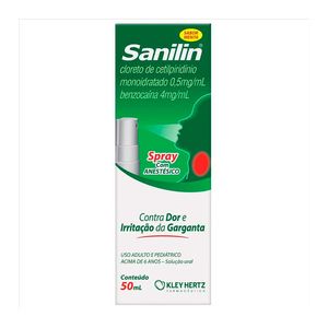 Sanalin Spray Solução Oral Sabor Menta 50ml