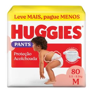 Fralda Huggies Roupinha Supreme Care M Embalagem Econômica 80 Unidades
