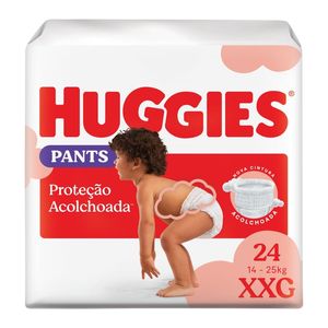 Fralda Huggies Roupinha Pants Proteção Acolchoada XXG 24 Unidades