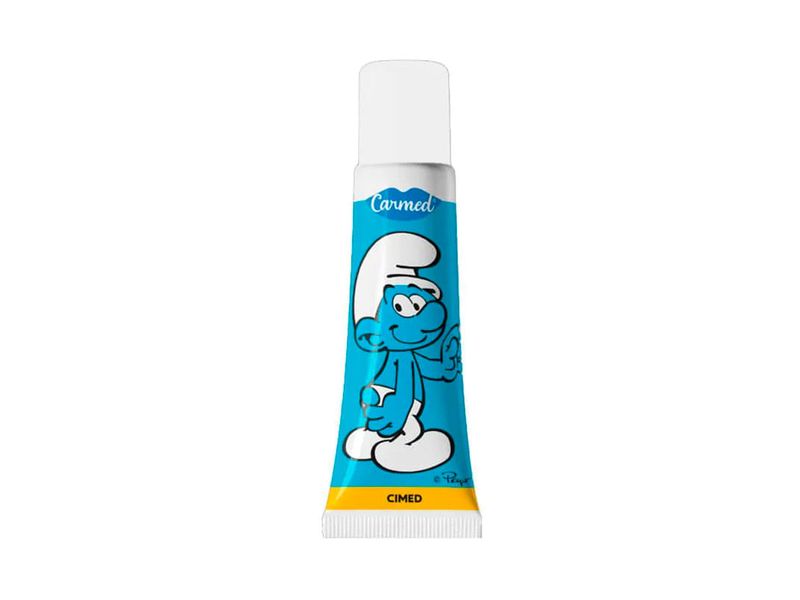 hidratante-labial-carmed-os-smurfs-surpresa-sabor-blueberry-incolor-10g-farmacia-online-drogal