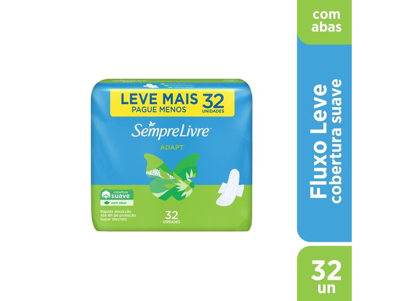 absorvente-sempre-livre-adapt-cobertura-suave-com-abas-32-unidades-farmacia-online-drogal