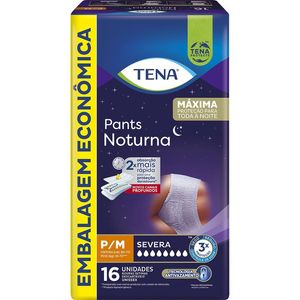 Roupa Íntima Tena Pants Noturna P/M  Embalagem Econômica 16 Unidades