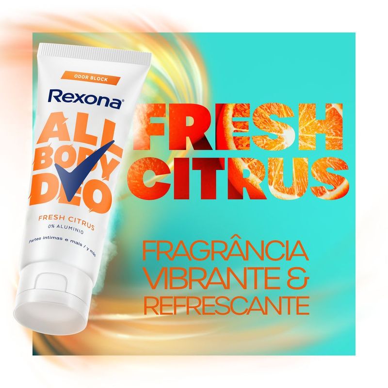 ボディクリーム Desodorante Corporal Desodorante Corporal Creme Rexona All Body Fresh Citrus