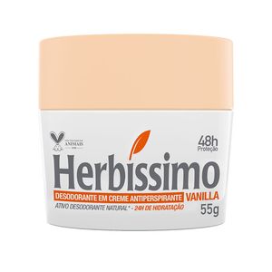 Desodorante Antitranspirante em Creme Herbíssimo Bio Protect Vanilla55g