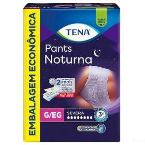 Roupa Íntima Tena Pants Noturna G/EG Embalagem Econômica 32 Unidades